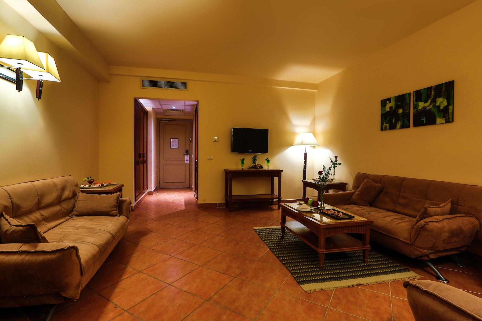 Hotel Charmillion Club Aquapark Šarm aš-Šajch Exteriér fotografie A living room